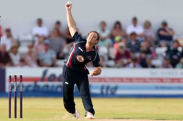 Steven Crook took 3-19 from four excellent overs against the Outlaws
