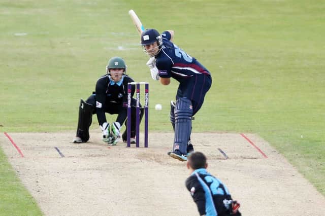 Adam Rossington made 82 in the Steelbacks' victory over Gloucestershire