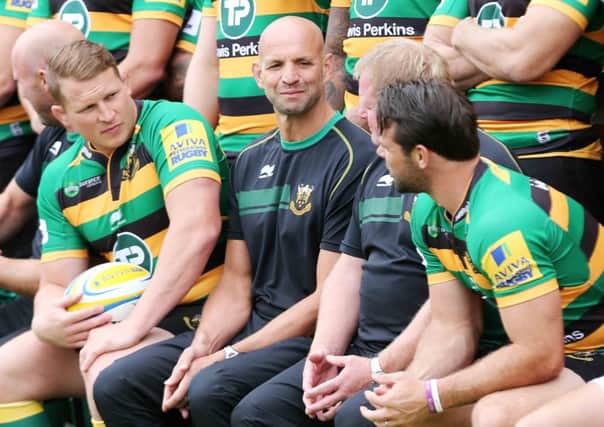 ROLLING OUT THE BIG GUNS - Saints coach Jim Mallinder will give the club's international stars, such as Dylan Hartley and Ben Foden, their first action of pre-season at Franklin's Gardens on Saturday (Picture: Kirsty Edmonds)