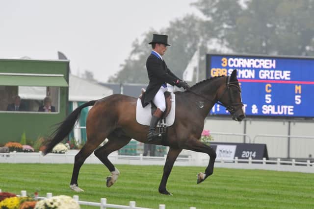 Burghley Horse Trials 2014. Simon Grieve in the dressage EMN-140409-235532009