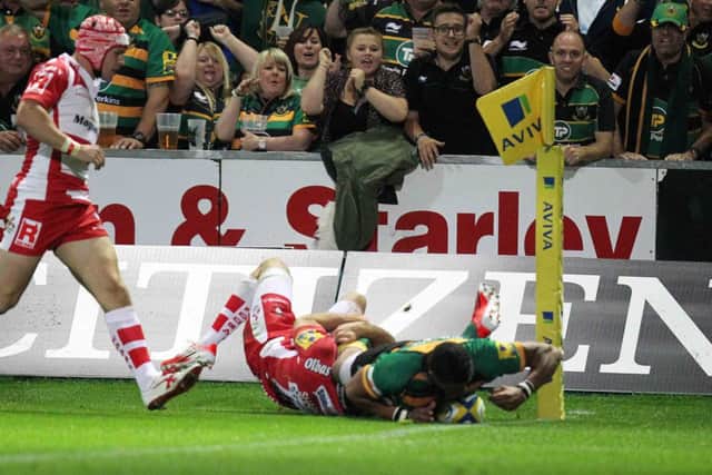 Saints V Gloucester. NNL-140609-011625009