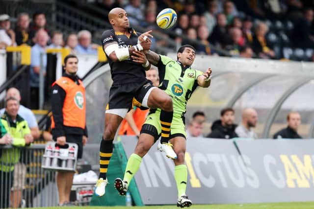 London Wasps v Northampton Saints. Aviva Premiership, Adams Park, High Wycombe.
George Pisi NNL-140914-204333005