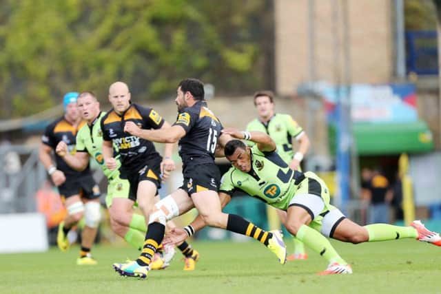London Wasps v Northampton Saints. Aviva Premiership, Adams Park, High Wycombe.
Luther Burrell. NNL-140914-204623005