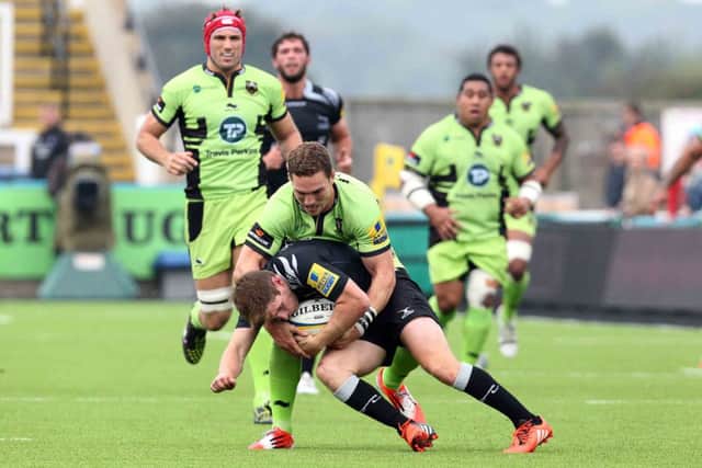 Newcastle Falcons V Saints. NNL-140922-004012009