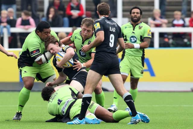 Newcastle Falcons V Saints. NNL-140922-004042009
