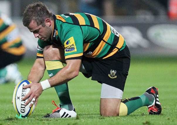 FIT AGAIN - Stephen Myler has shrugged off his calf injury, and starts for Saints against Bath on Saturday (Picture: Sharon Lucey)