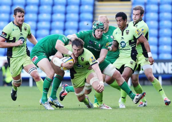 TESTING TIME - London Irish pushed Saints all the way on Saturday (Picture: Kirsty Edmonds)