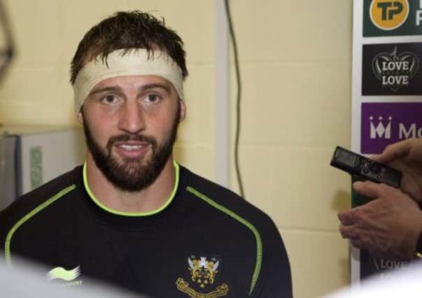NO LYING DOWN - Tom Wood expects a reaction from Saints after Saturday's defeat to Racing Metro (Picture: Linda Dawson)