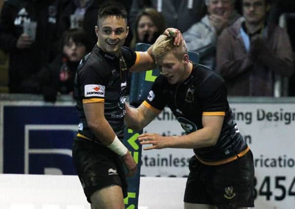 STEPPING UP - Tom Collins and Howard Packman impressed against Newcastle (Picture: Sharon Lucey)