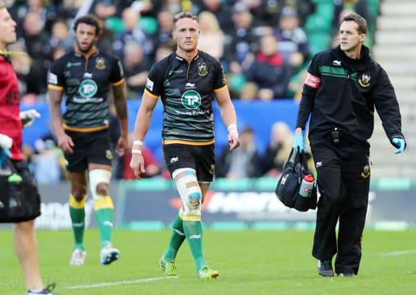 INJURY DOUBT - James Wilson may miss Saints' clash with Scarlets (Picture: Kirsty Edmonds)