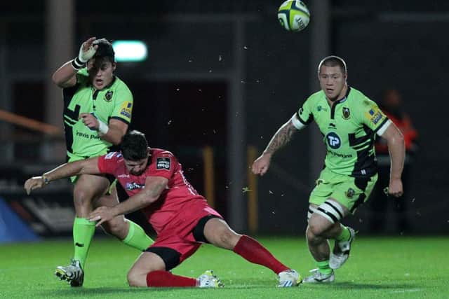LV=Cup
Llanelli Scarlets V Saints.
Ethan Waller. NNL-140811-015959009