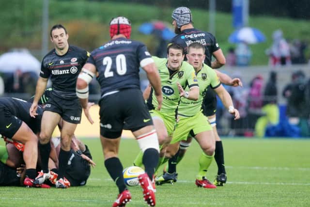 Saracens v Northampton Saints.
Lee Dickson. NNL-141124-101715009