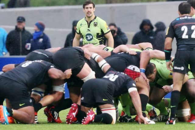 Saracens v Northampton Saints.
Dom Waldouck. NNL-141124-101744009