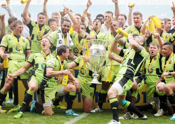 LAST TIME - Saints beat Saracens to win the Premiership title at Twickenham in May (picture: Kirsty Edmonds)