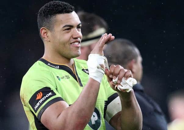 ALL SMILES - Luther Burrell enjoys the win at Twickenham (Pictures: Sharon Lucey)