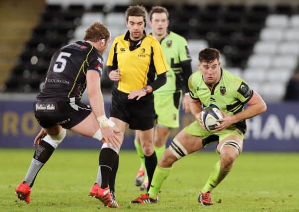 STEP IN THE RIGHT DIRECTION - Calum Clark was pleased with Saints' defensive effort in the win at Ospreys on Sunday (Picture: Kirsty Edmonds)