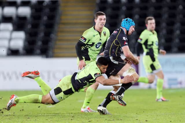 Ospreys v Northampton Saints at the Liberty Stadium, Swansea. European Champions Cup. NNL-150118-202432009