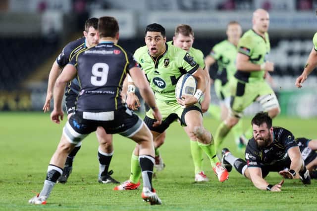 Ospreys v Northampton Saints at the Liberty Stadium, Swansea. European Champions Cup. NNL-150118-202255009