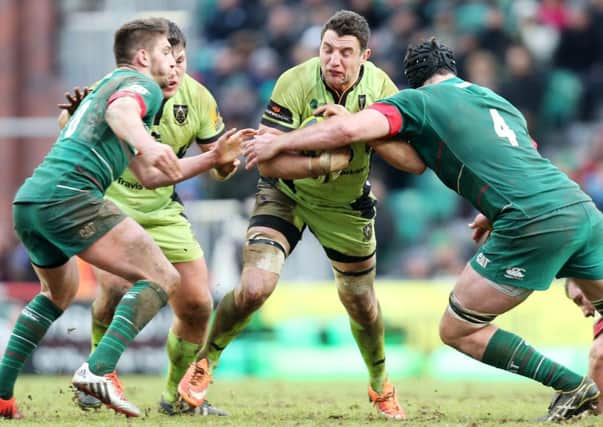 LEADING BY EXAMPLE - Phil Dowson was the man of the match in the loss to Leicester Tigers (Picture: Kirsty Edmonds)