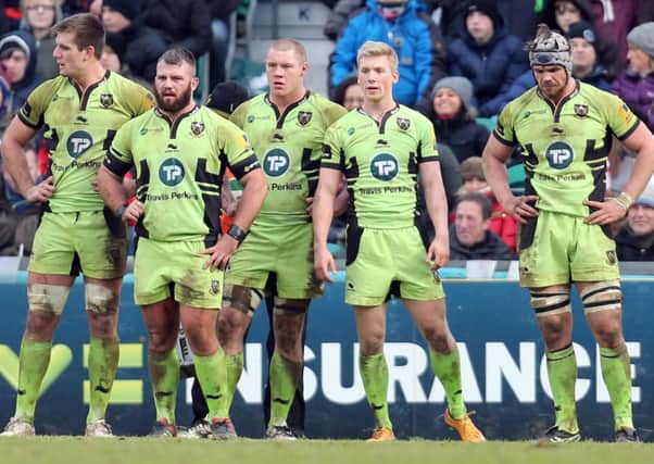 LOSING FEELING - Saints lost for the third time in four outings at Leicester Tigers last Saturday (Picture: Kirsty Edmonds)