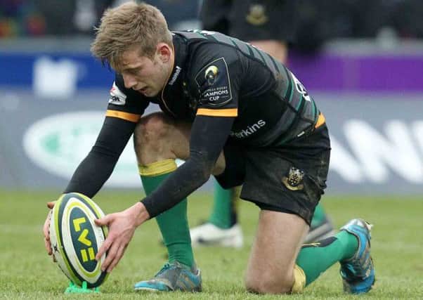 COOL AND COMPOSED - Sam Olver was impressive at fly-half for Saints in their win over Wasps (Pictures: Sharon Lucey)