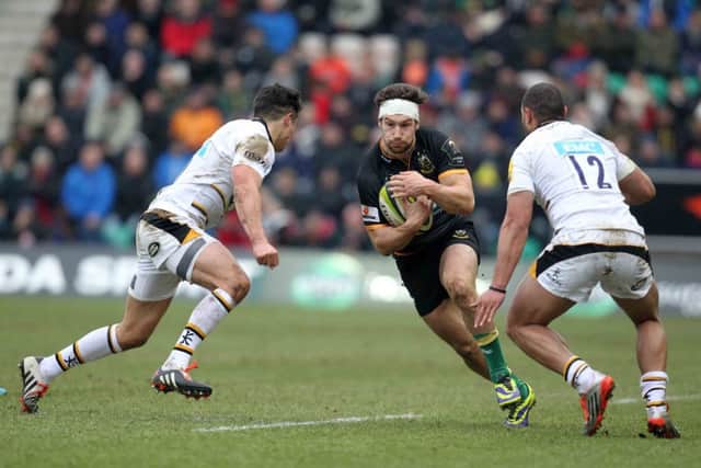 LV=Cup.
Saints V Wasps.
Dom Waldouck. NNL-150802-004847009