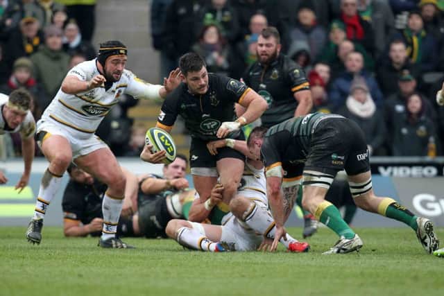 LV=Cup.
Saints V Wasps.
Matti Williams. NNL-150802-004858009
