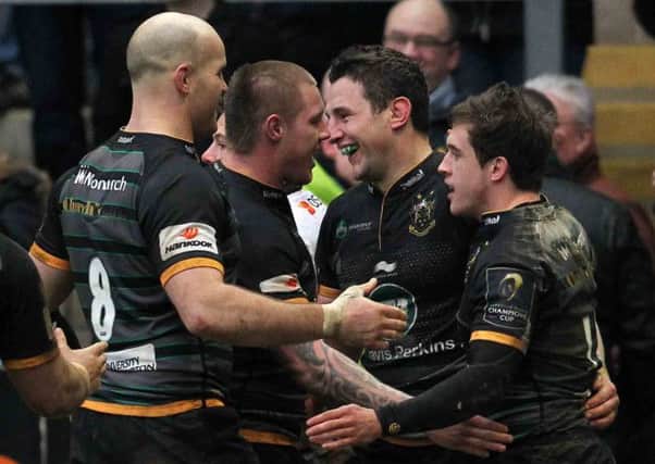 CUP WIN - Saints beat Wasps last Saturday to make the LV= Cup final four, but they will have to travel to Saracens in the semi-finals (picture: Sharon Lucey)