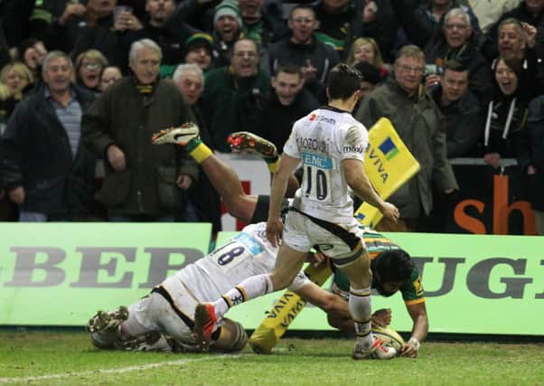 Ahsee Tuala scored a special try for Saints against Wasps (picture: Sharon Lucey)