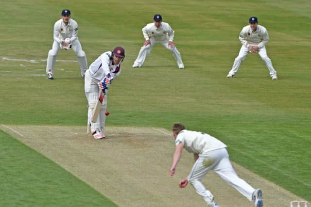 Action from day one of Northamptonshire's clash with Gloucestershire