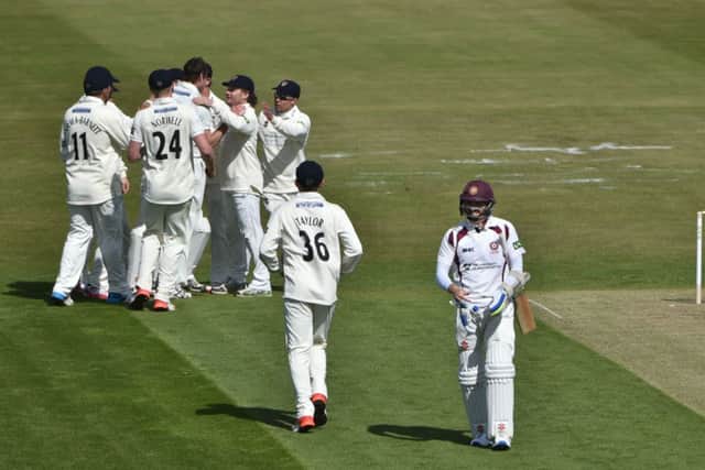 Action from day one of Northamptonshire's clash with Gloucestershire
