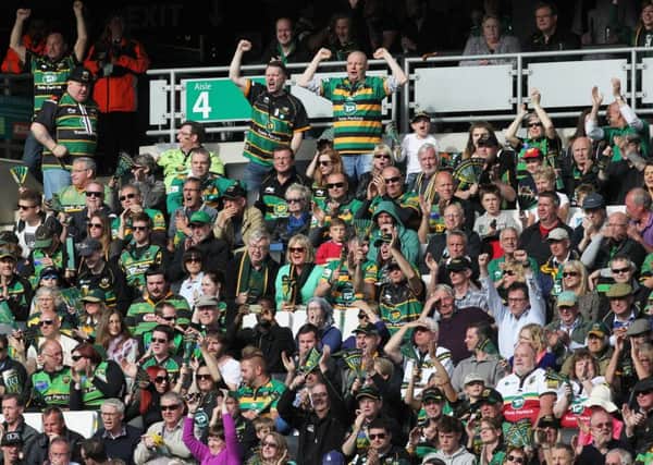 Saints fans helped create a record 27,411 stadium attendance at stadium:mk (pictures: Sharon Lucey)