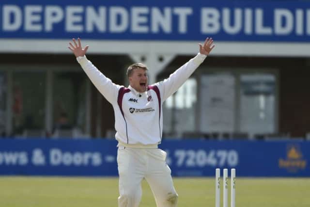 Action from day three of Northamptonshire's LV= County Championship match against Lancashire. Pictures by Dave Ikin