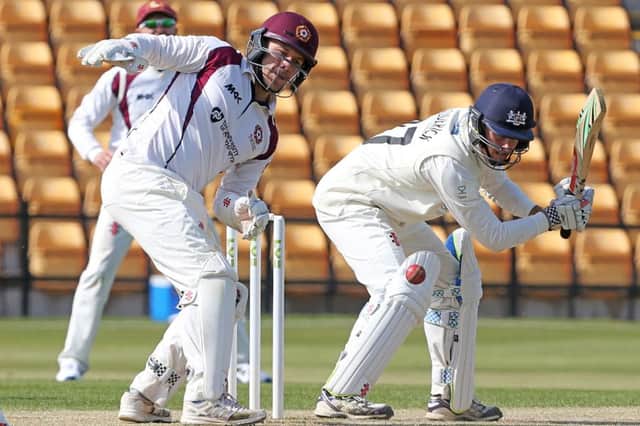 Adam Rossington suffered from  a stomach bug during the game against Derbyshire