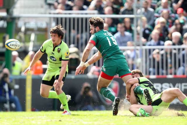 Dom Waldouck gets stuck into Niall Morris