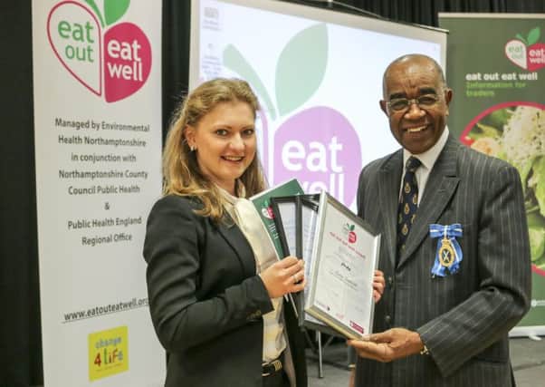 The launch of the Eat Out Eat Well awards scheme in Northamptonshire