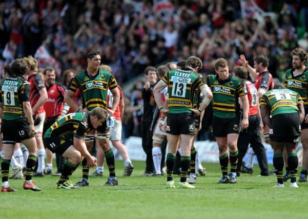 Saints lost to Saracens in a Premiership play-off semi-final at Franklin's Gardens in 2010