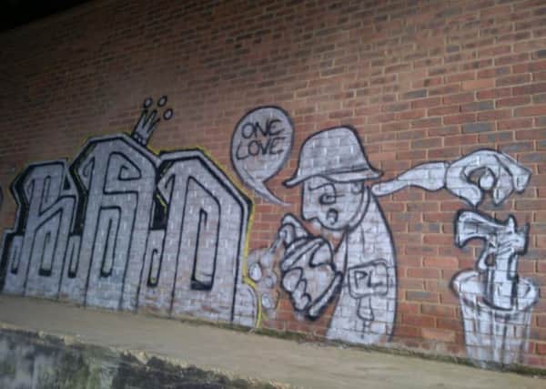 The RAD tag has been seen at numerous locations in Wellingborough