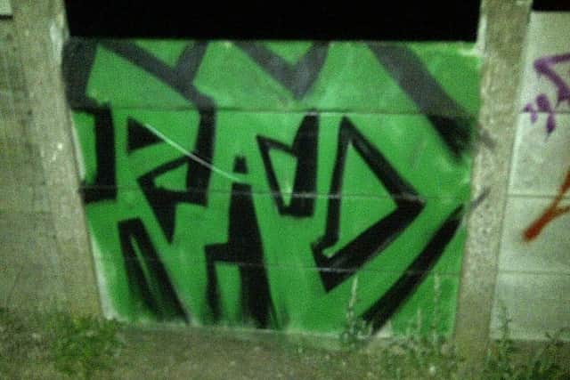 The RAD tag has been seen at numerous locations in Wellingborough