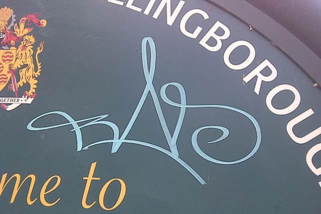 The RAD tag has been seen at numerous locations in Wellingborough