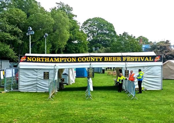 Northampton Beer Festival just ahead of opening on Thursday, May 28, 2015