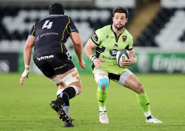 STILL DREAMING - Ben Foden is in with a chance of regaining fitness in time for the World Cup, after suffering a serious knee injury in January (below)
