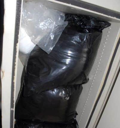 A safe found in the Palk road garage containing a drugs cutting agent.