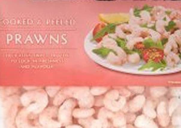 Asda has recalled its cooked and peeled prawns