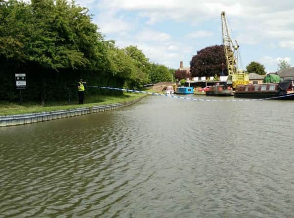 Thousands of litres of fuel leaked into the Grand Union Canal after a pipeline was cut at Gayton Marina