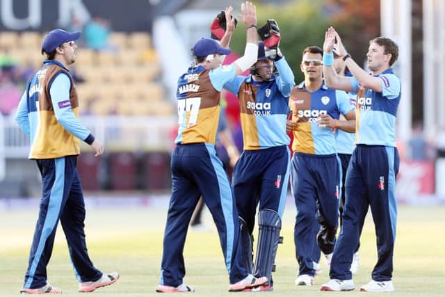 Action from the Steelbacks' win over Derbyshire