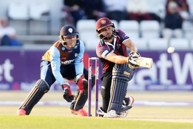 Action from the Steelbacks' win over Derbyshire