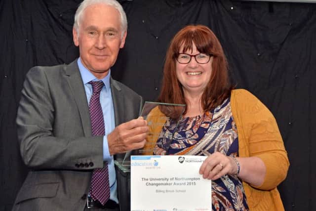 The University of Northampton Changemaker Award 2015 went to Billing Brook School