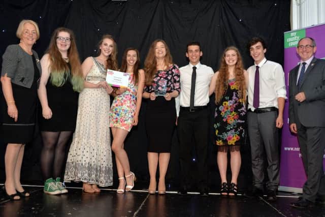 Winner of the Youth Ambition Awards Arts Award was the County Youth Theatre Group from the Northamptonshire Music and Performing Arts Trust