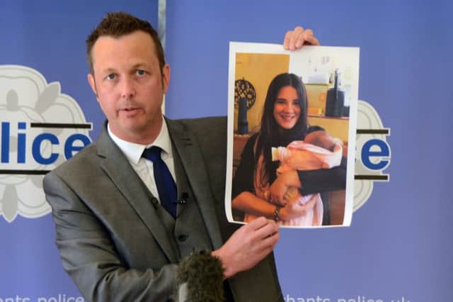 Detective Chief Inspector Elliot Foskett at a press conference abut missiing Katie Kelly
